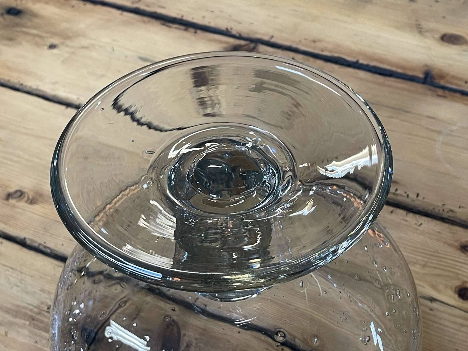 Punch cup and ladle in blown glass - BIOT