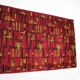 Small geometric abstract wool bouclé carpet/rug, 1950s, Czechoslovakia