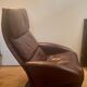 Fauteuil relax Jori des années 70 80 en cuir