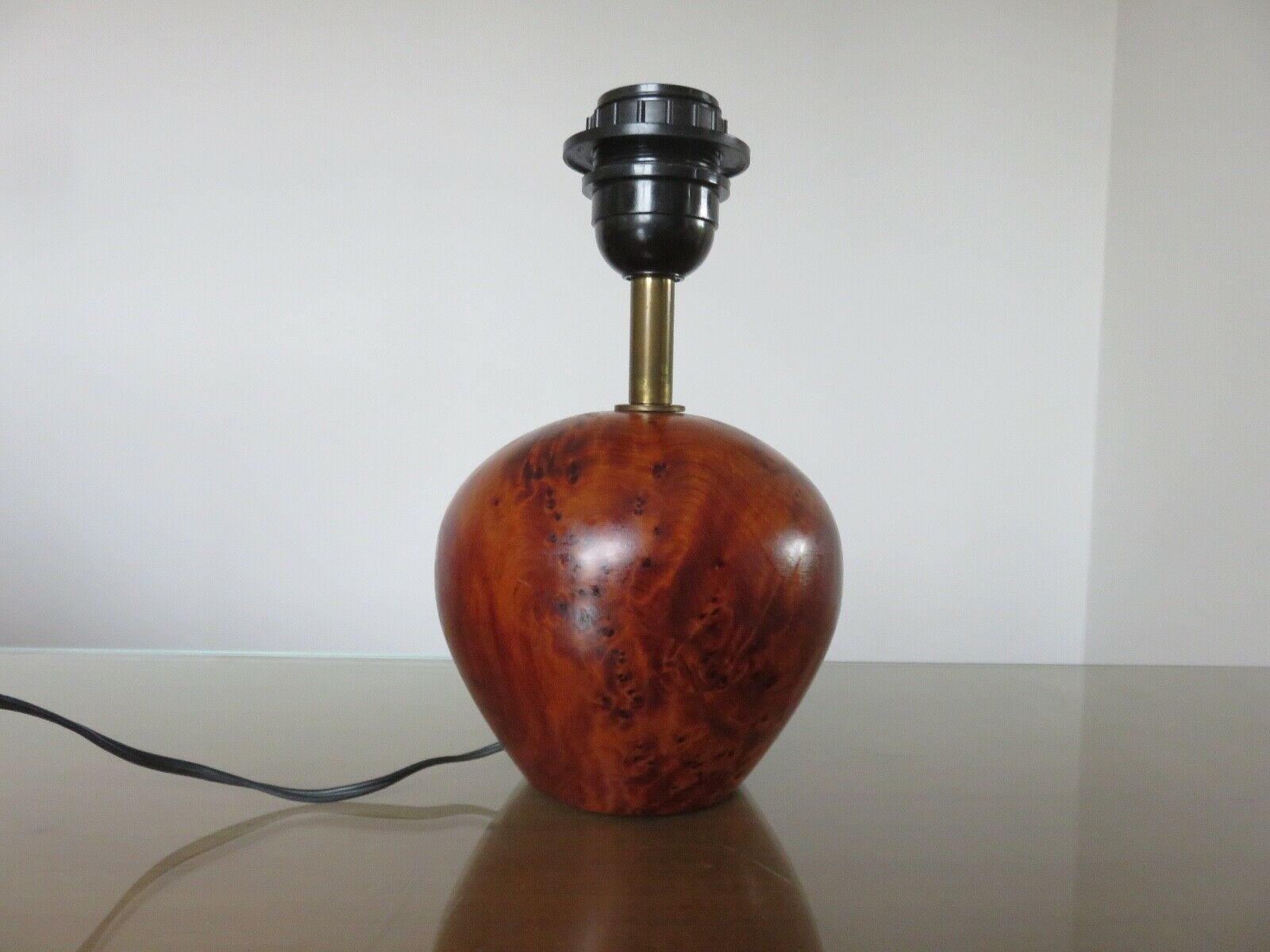 Elm magnifying glass lamp 70s