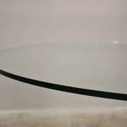Round table with glass surface