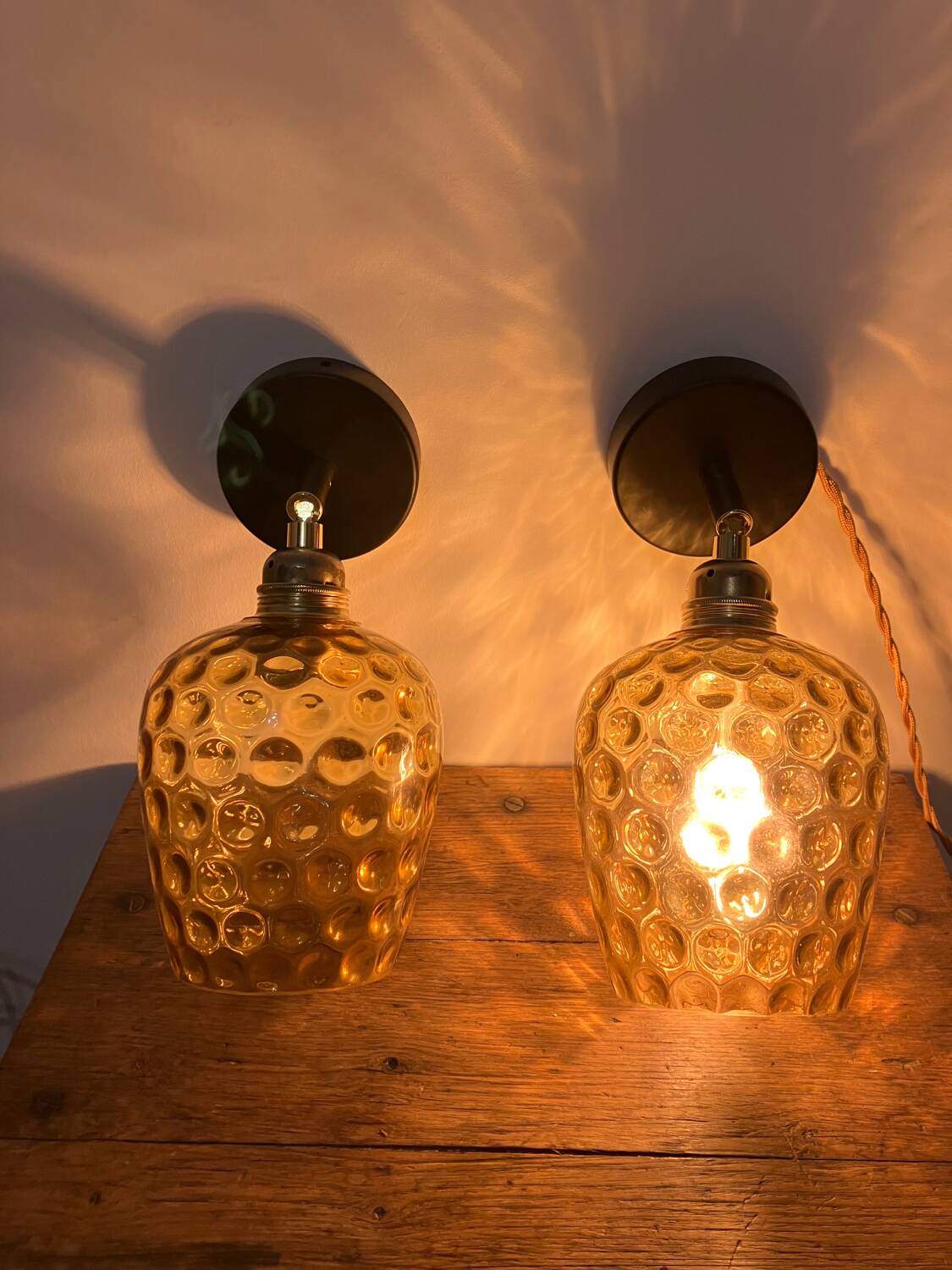 Pair of wall lights