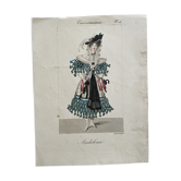 Planche du journal des dames et des modes 1827