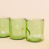 Set of five vintage water glasses