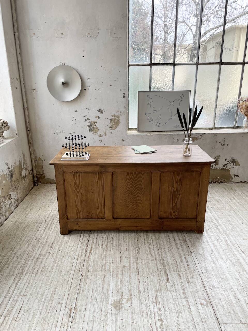 Oak and pine counter 1950