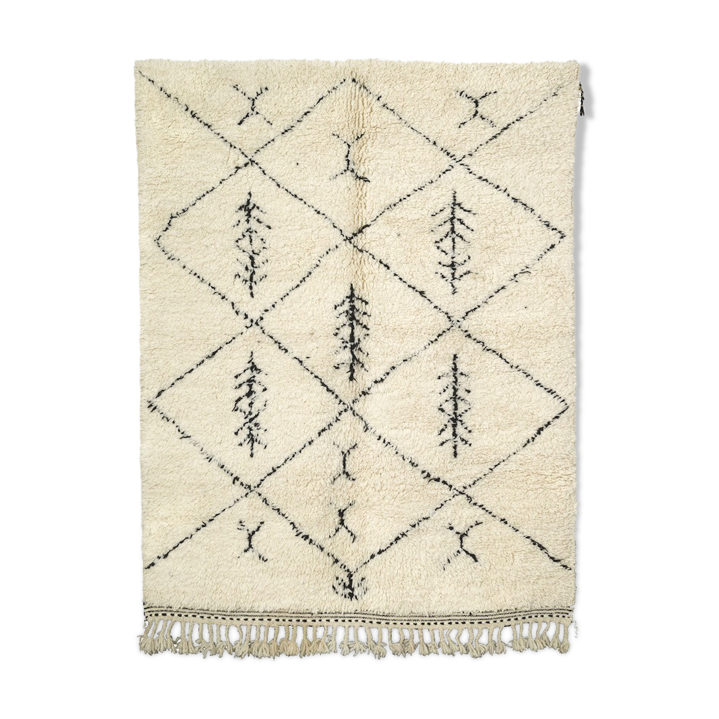 Berber carpet Beni Ouarain 210 x 157
