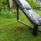 Black leather lounge chair by Ingmar and Knut RELLING for WESTNOFA
