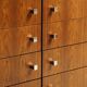 Vintage sideboard by Luigi Bartolini in rosewood and chrome metal, 1960