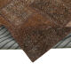 Handwoven anatolian contemporary 204 cm x 302 cm brown patchwork rug