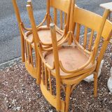 Set of 4 vintage restaurant bistro chairs - 1950s
