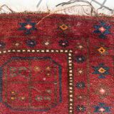 Handmade vintage Afghan Baluch rug 63cm x 109cm 1950s - 1С1169