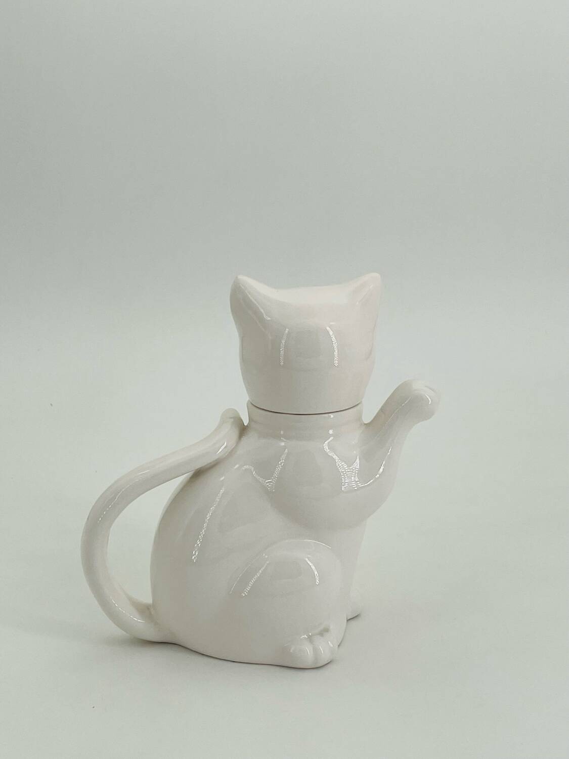 Théière chat en porcelaine année 70