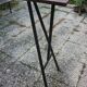 Workshop high table selette wooden top and metal tubes