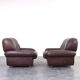 Mid-Century Italian Lounge Chairs, 1970s, Set of 2.