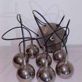 Lampe cascade chromée années 60