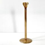 Vintage 1970 soliflore vase in gilded brass