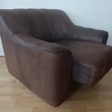 Fauteuil club suisse de Sede Designer Cuir Modèle DS44 1970’s