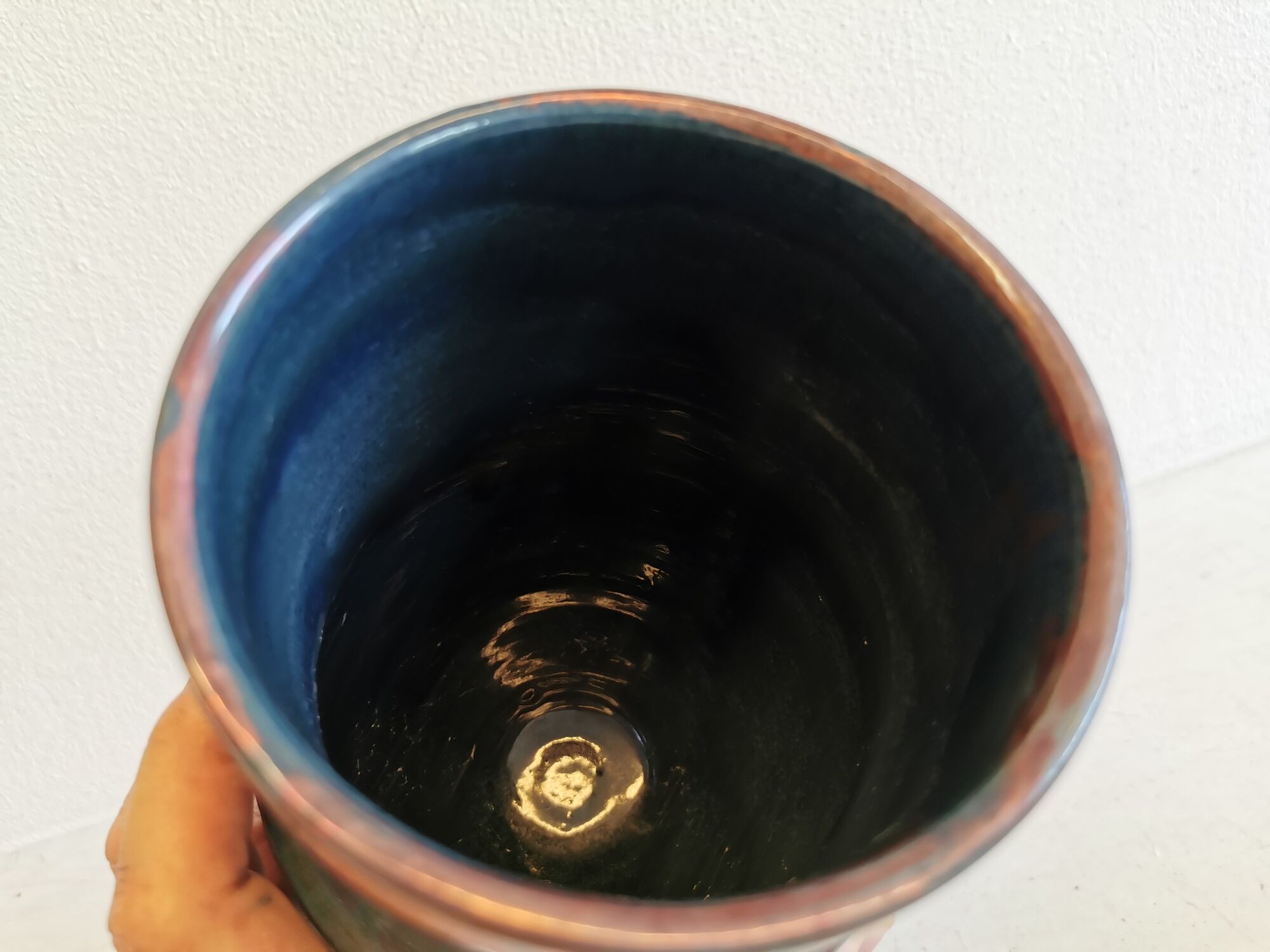Ceramic vase from the 1960-1970s, made by Nis Staugaard, Svaneke - Bornholm Denmark.