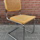 Ensemble de 4 Chaises vintage modèle Cesca B32 en chrome et bois