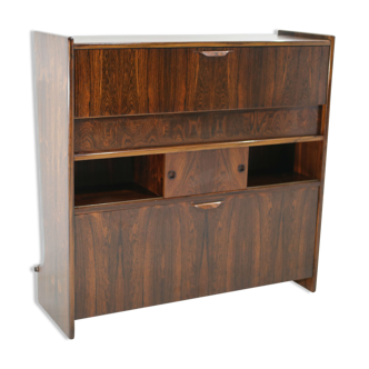 Brazilian Rosewood Dry Bar by Johannes Andersen for J. Skaaning & sound