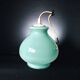 Suspension vintage en opaline verte
