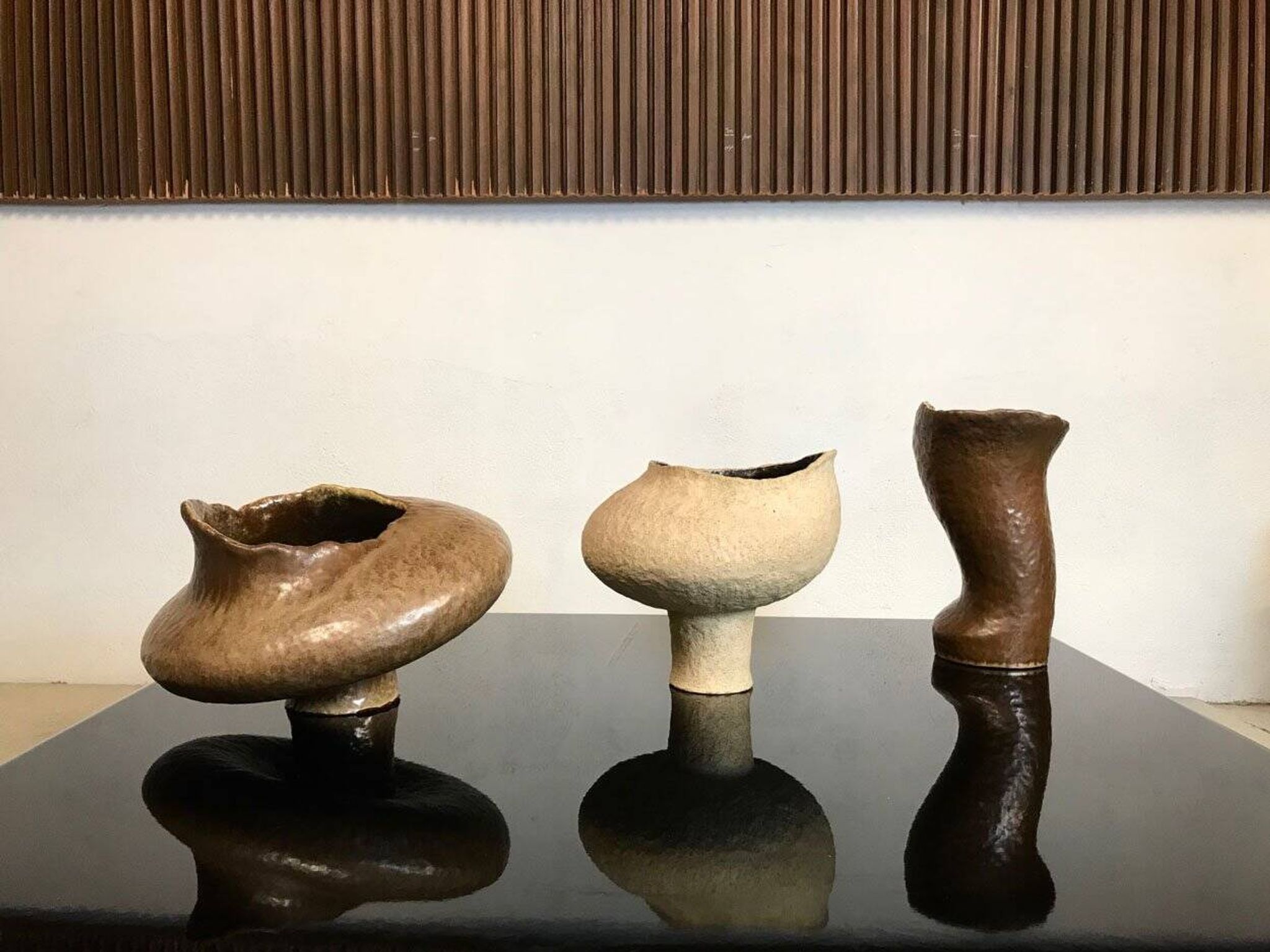 Sculptural studio ceramic art vase from Atelier Sorembe, Germany 1970s