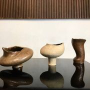 Sculptural studio ceramic art vase from Atelier Sorembe, Germany 1970s