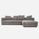 Canapé d'angle KOPENHAGA gris, design scandinave