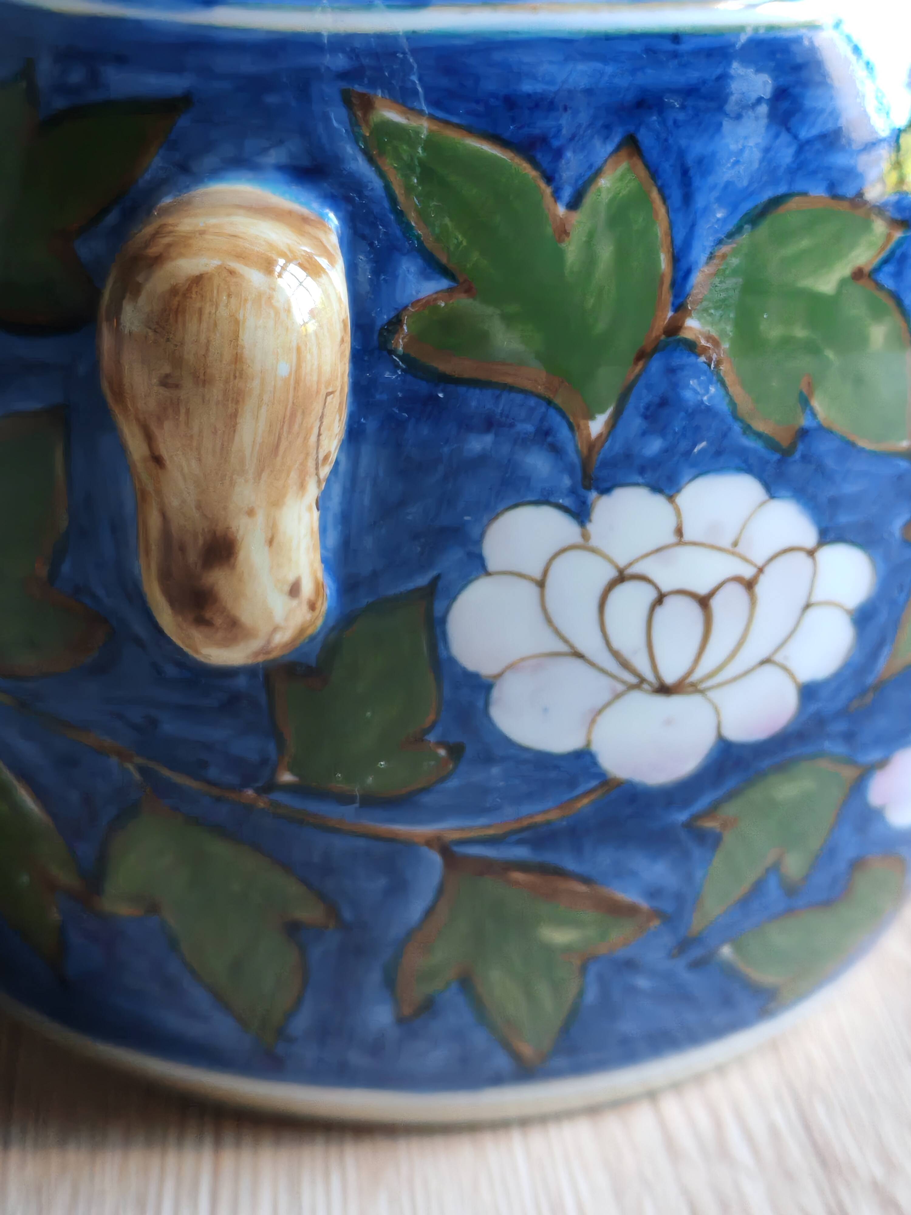 Mélarti Porcelain Vase with Lid - Hand-Painted Covered Pot