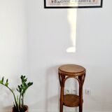 1940s curved wood side table