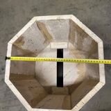Round travertine dining table, Italy
