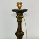 Lamp foot Bronze gilded brass old spat candle church 19th candelabra