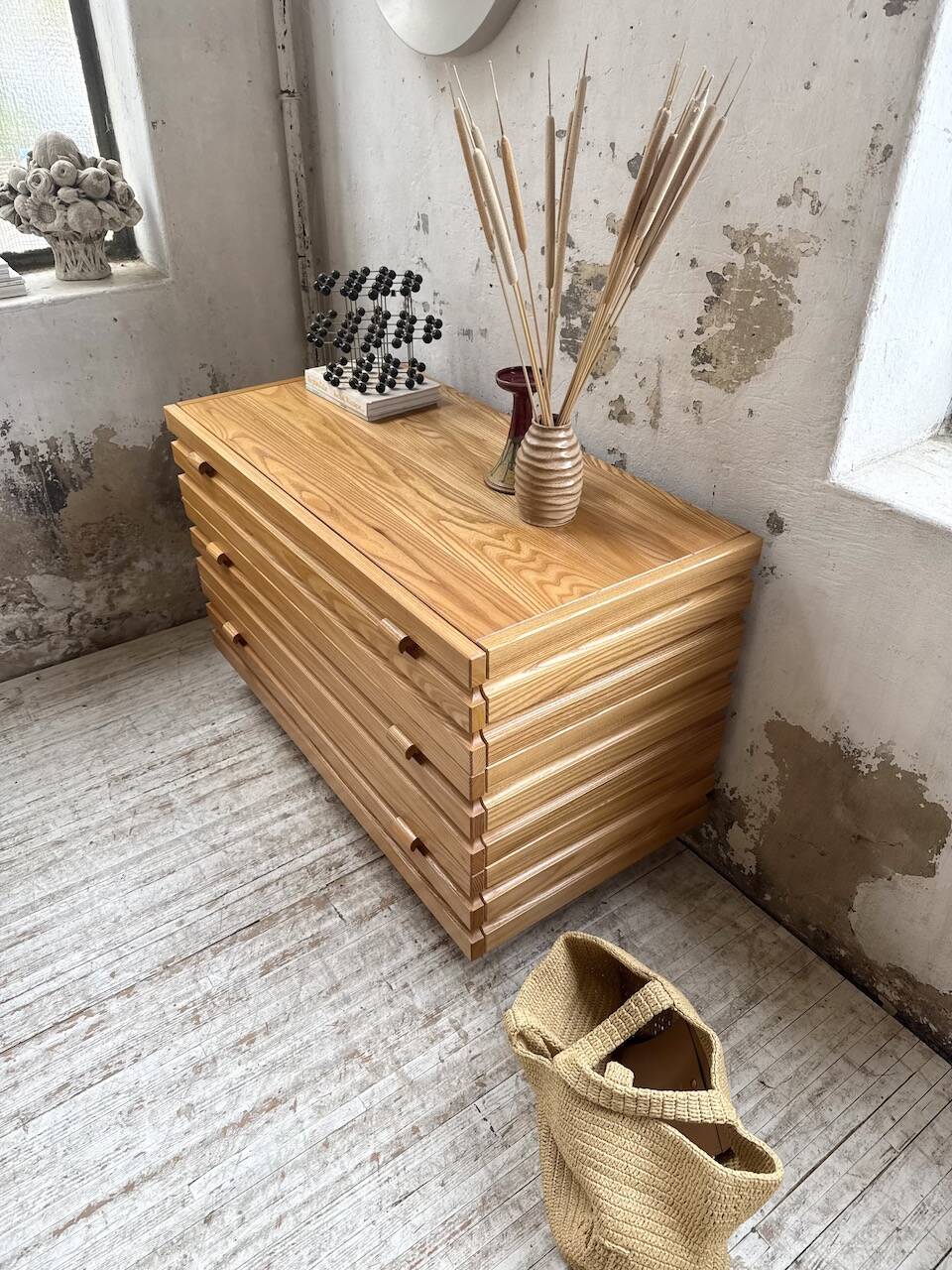 Solid oak chest of drawers Regain XL