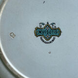 Plat creux U & Cie Sarreguemines modèle Myosotis