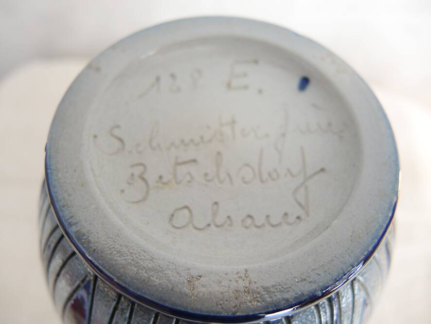 Old sandstone vase by Betschdorf Schmitter Frères