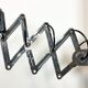 Grey Industrial Scissor Wall Lamp from Elektroinstala, 1960s