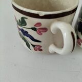 Duo de tasses anciennes Saint-Amand – Décor floral 4146 (années 1930–50)