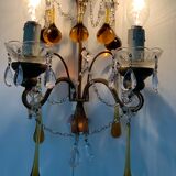 Pair of murano stamps and 1950 crystals