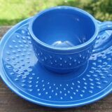 Set of 4 "rice grain" coffee cups by Geneviève Lethu