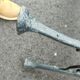 Old garden bench cast iron legs