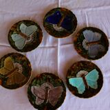 6 plates "Papillons"