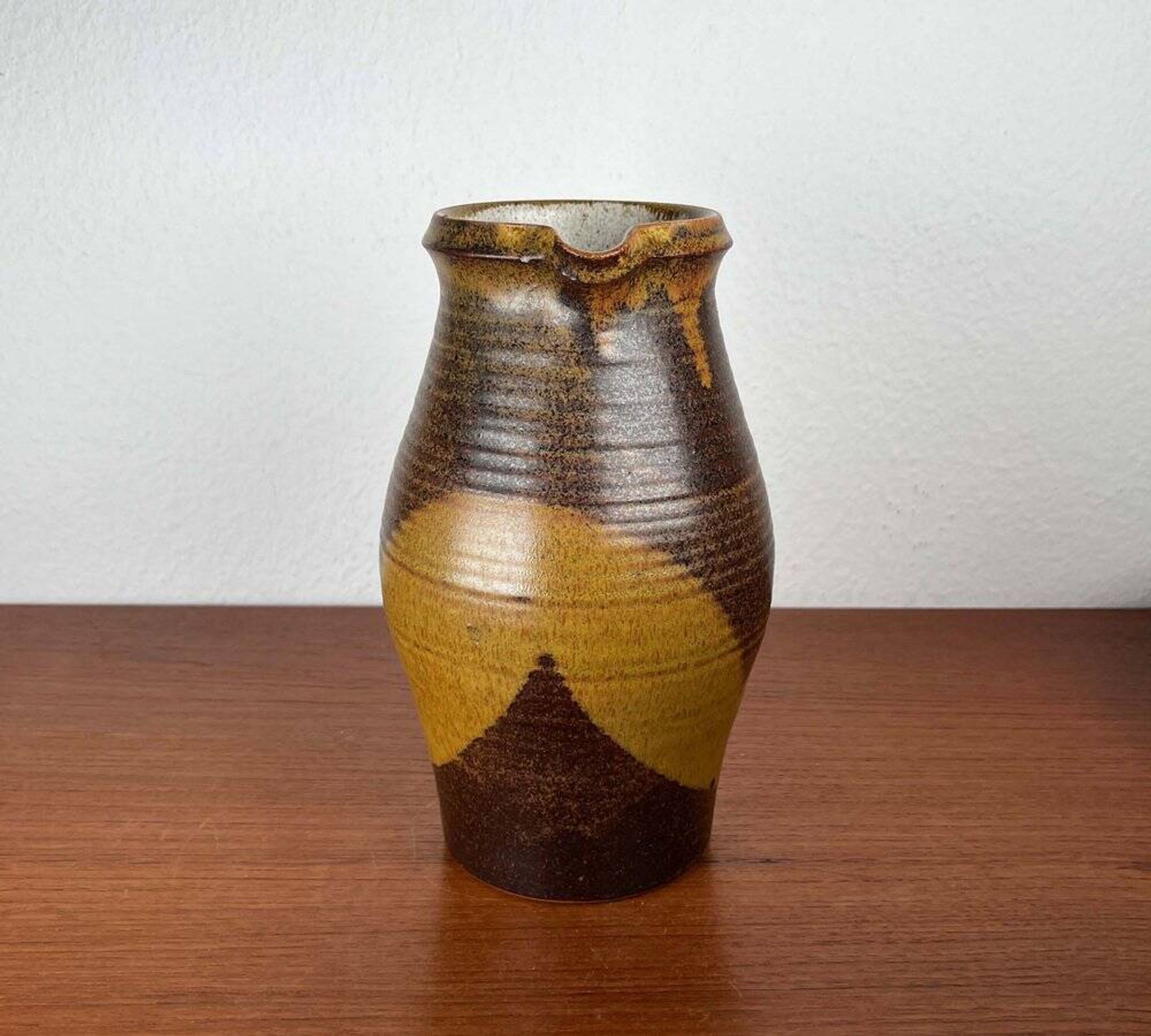 Ceramic Jug and Bowl Set, German Mid-Century Trenck Keramik Kellinghusen, 1960s, Set of 2