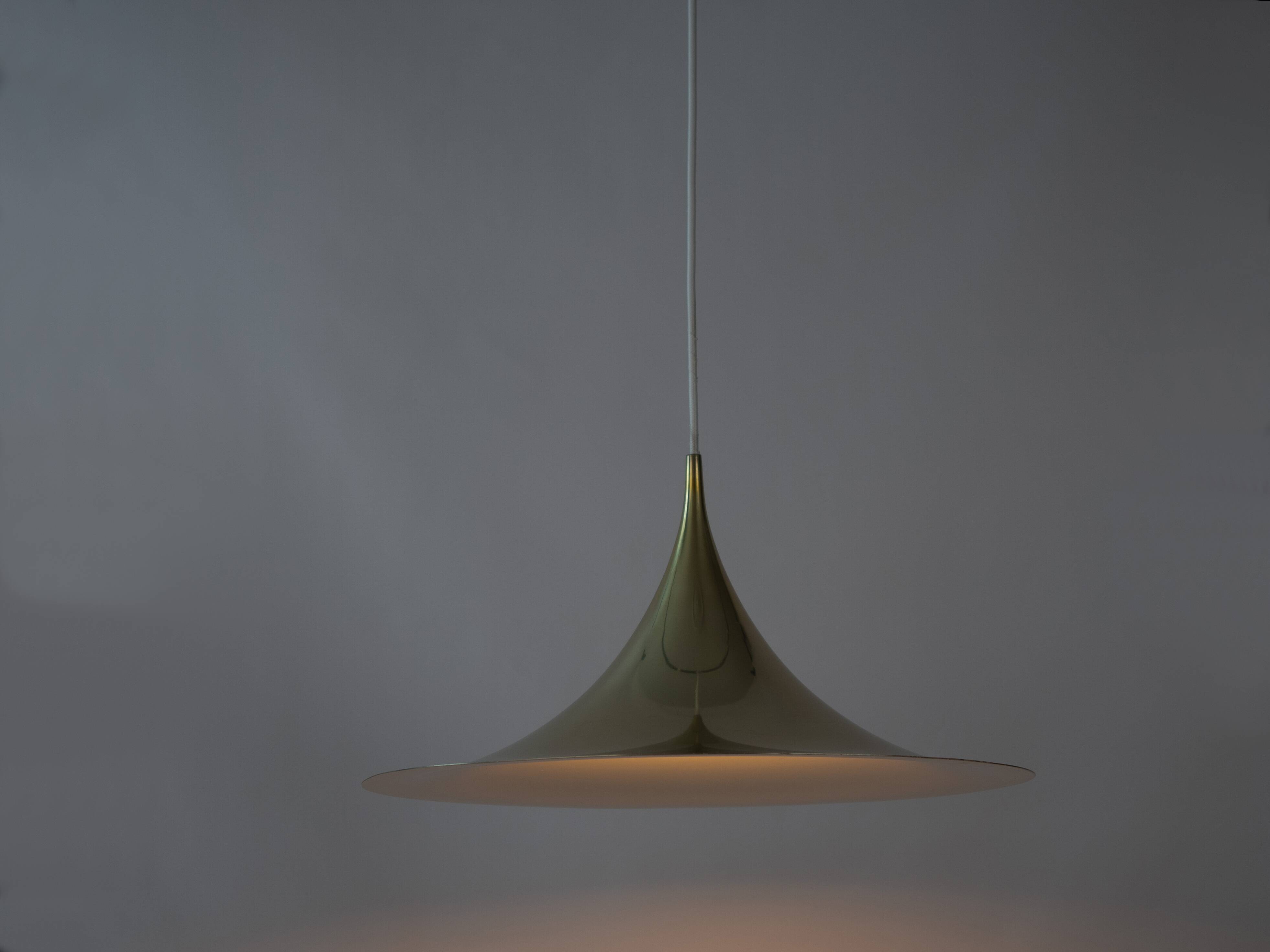 Danish vintage pendant lamp Semi by Bonderup&Thorup, Fog og Morup, 1968