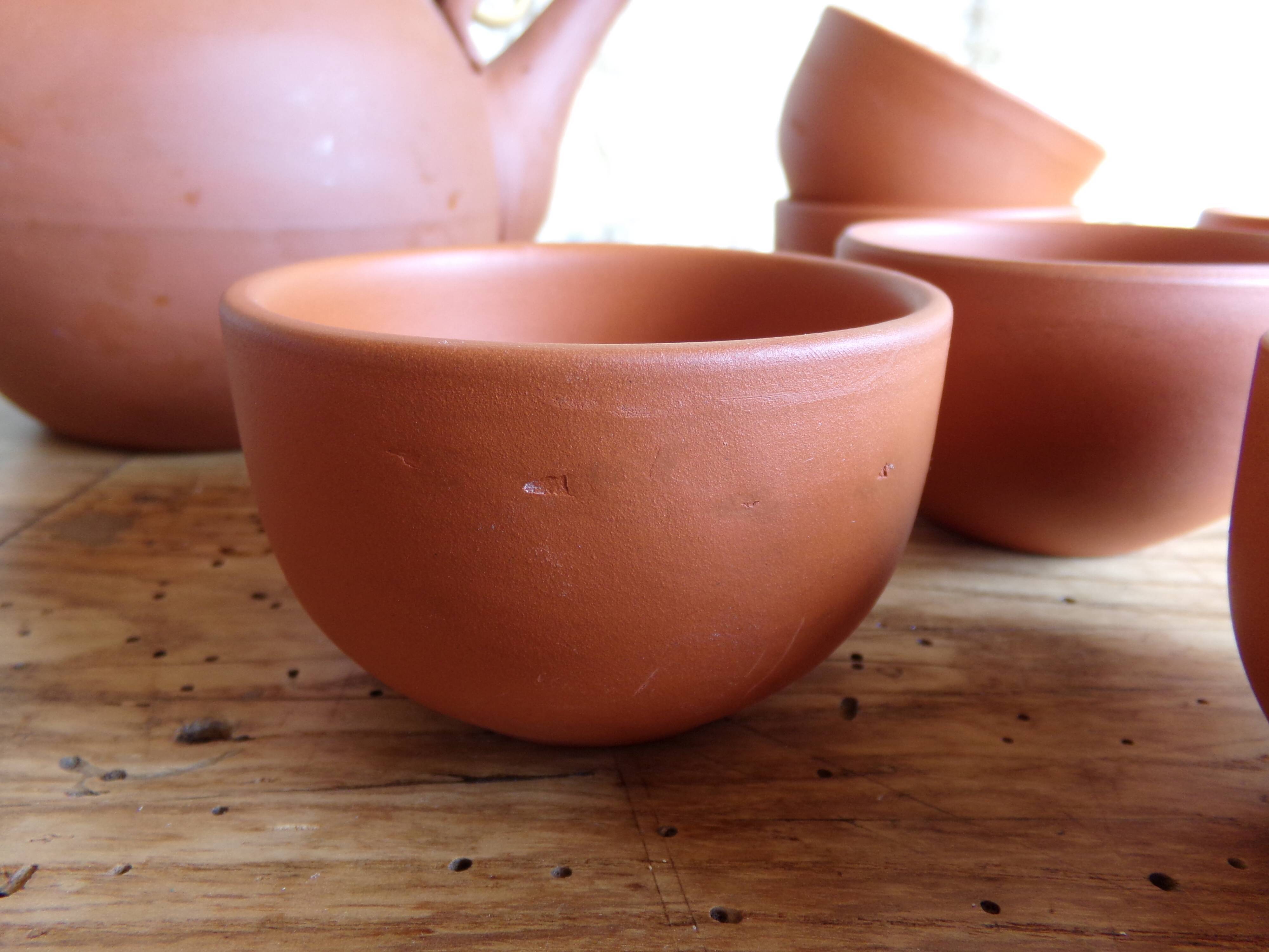 Terracotta tea set