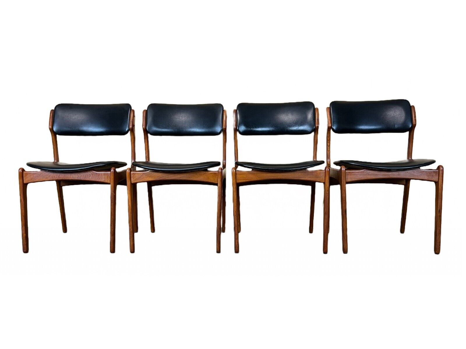 4 70s chairs teak dining chair erik buch o.d. møbler denmark