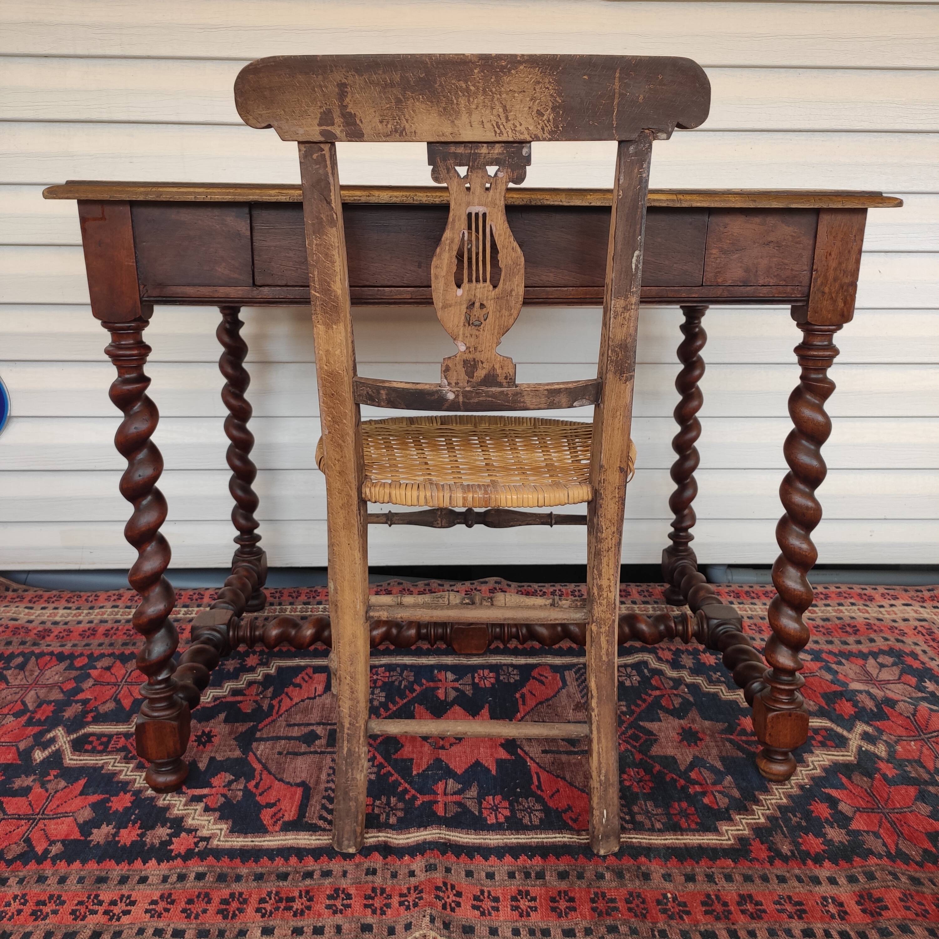 Old office table Louis XIII style