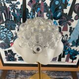 Table lamp bubbled glass globe