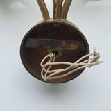 Pair of Arlus gold globe tulip wall lights from the 60s