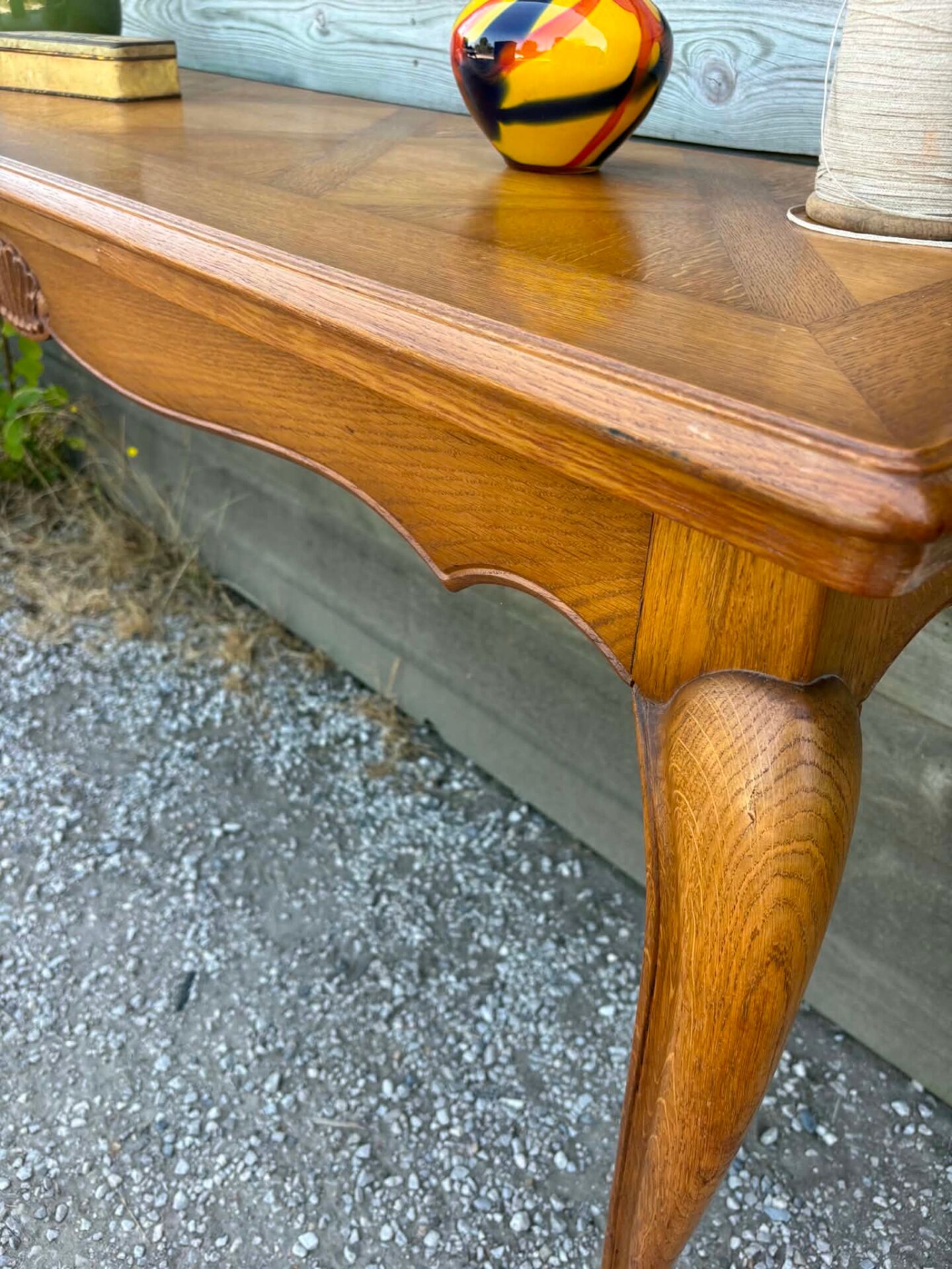Console style Louis XV en bois