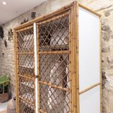 Rattan wardrobe